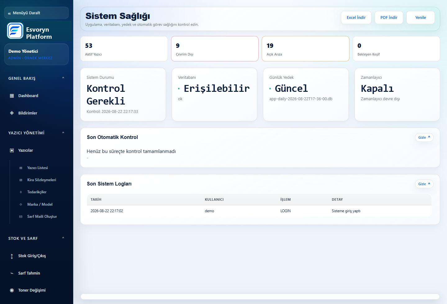 Sistem Sağlığı